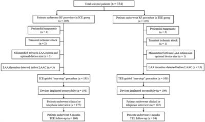 Comparison of intracardiac vs. transesophageal echocardiography for “one-stop” procedures of combined radiofrequency catheter ablation and left atrial appendage closure with the Watchman device in the treatment of atrial fibrillation